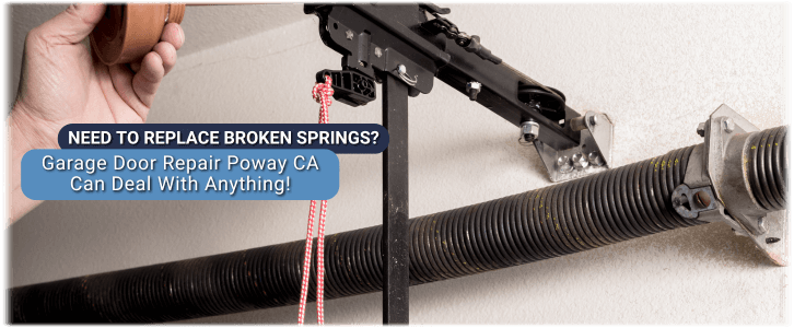 Broken Garage Door Spring Poway CA